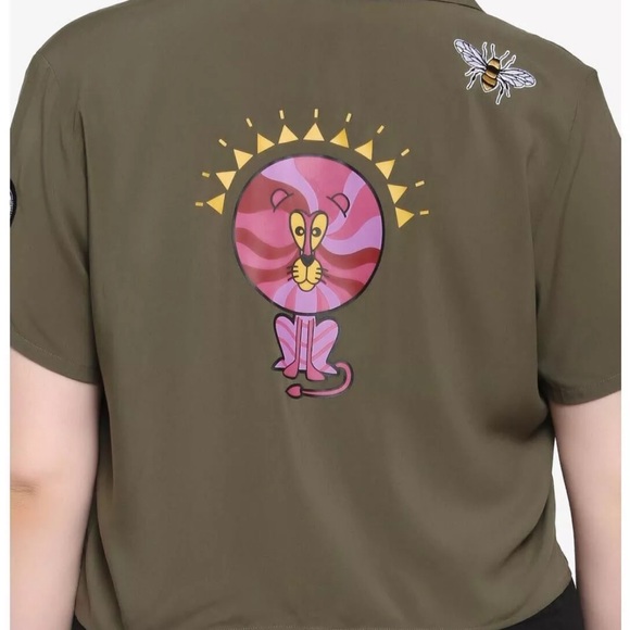 Jurassic Park Maise Tie-Front Top Her Universe Girls Embroidered - Picture 2 of 8